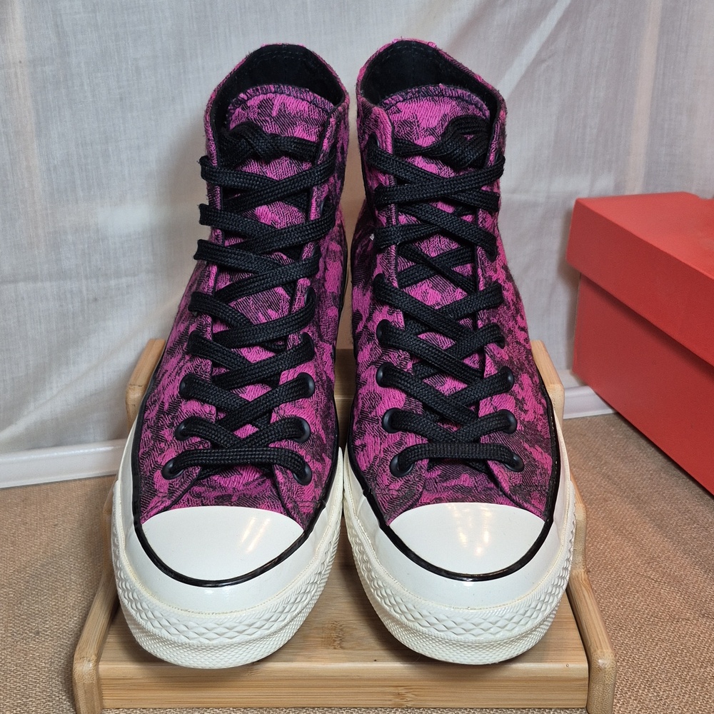 Converse Chuck 70 HiCamo Denim Active Fuchsia Sneakers Unisex M-7.5/W-9.5 - Picture 2 of 11